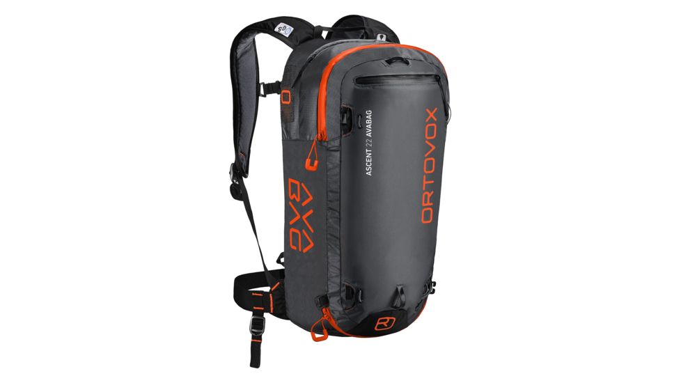 Ortovox Ascent 22 Avabag, W/O Avabag Unit, Black Anthracite, 4611200001