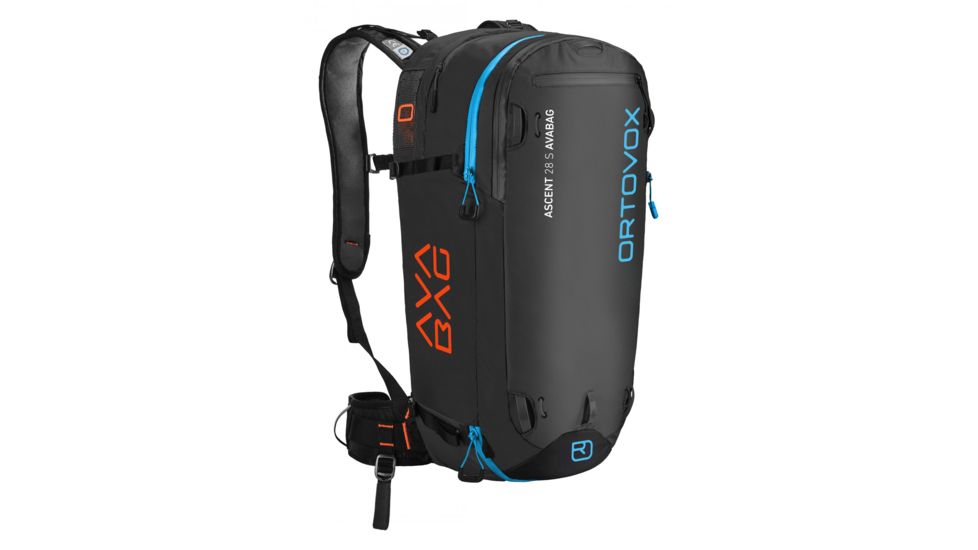 Ortovox Ascent 28 S Avabag Backpack, W/O Avabag Unit, Black Anthracite, 28 Liter, 4610700001