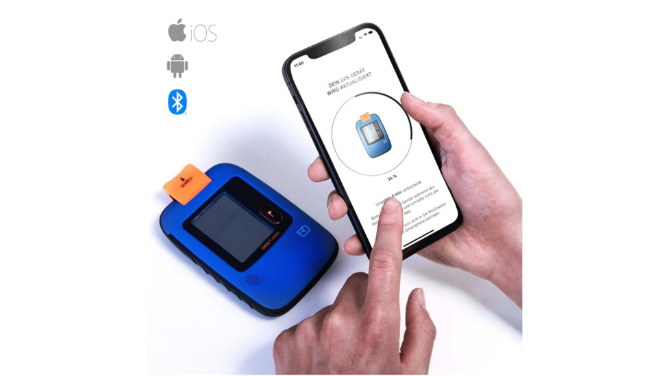 Ortovox Diract 3-Antenna Avalanche Transceiver w/ Intelligent Position Detection, Blue Ocean, 1142000001