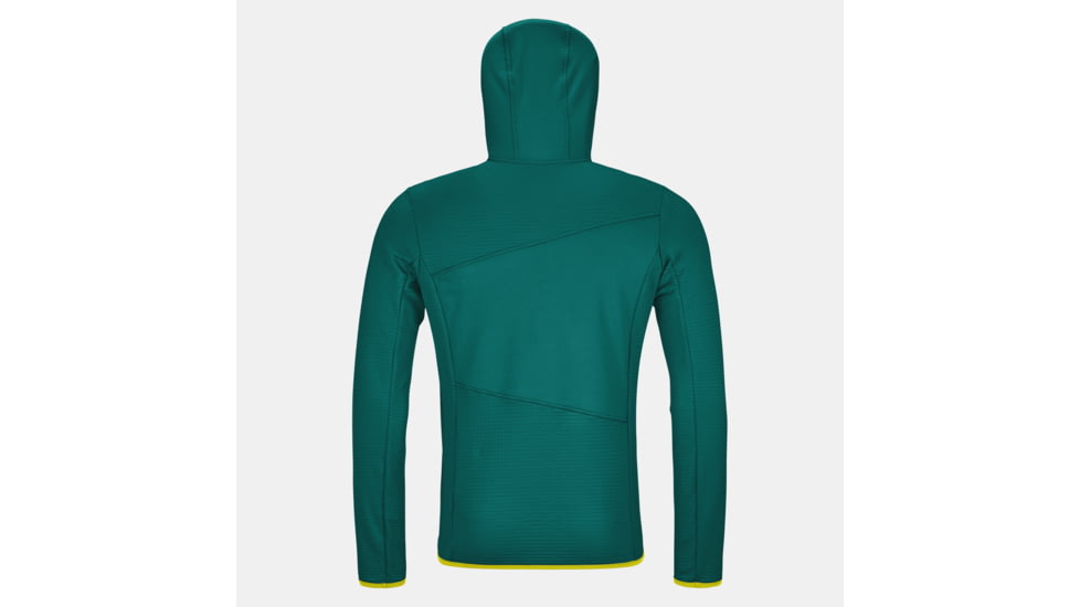 Ortovox Fleece Grid Hoody - Mens, Pacific Green, Small, 8721100036