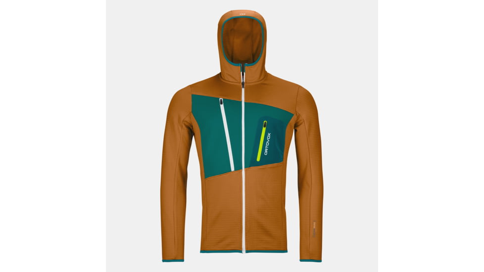 Ortovox Fleece Grid Hoody - Mens, Sly Fox, Extra Large, 8721100044