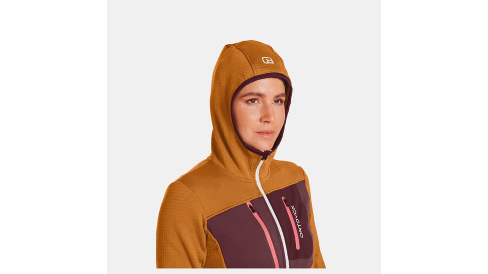 Ortovox Fleece Grid Hoody - Womens, Sly Fox, Extra Small, 8720100046