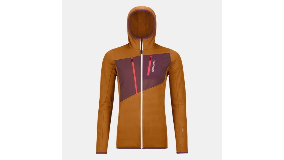 Ortovox Fleece Grid Hoody - Womens, Sly Fox, Extra Small, 8720100046