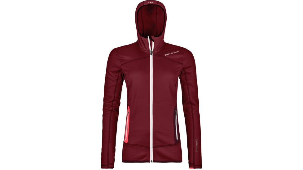 Ortovox Fleece Hoody - Womens, Dark Blood, Extra Small, 8697300021