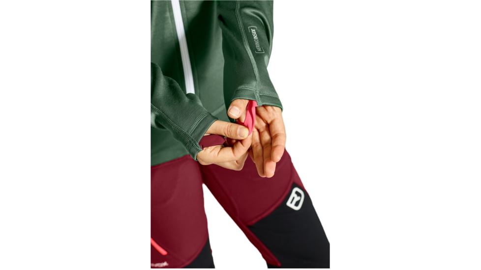 Ortovox Fleece Hoody - Womens, Green Forest, Extra Small, 8697300016