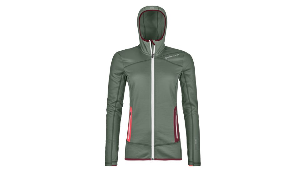 Ortovox Fleece Hoody - Womens, Green Forest, Medium, 8697300018-61901-M