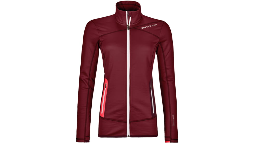 Ortovox Fleece Jacket - Womens, Dark Blood, Extra Small, 8692800021