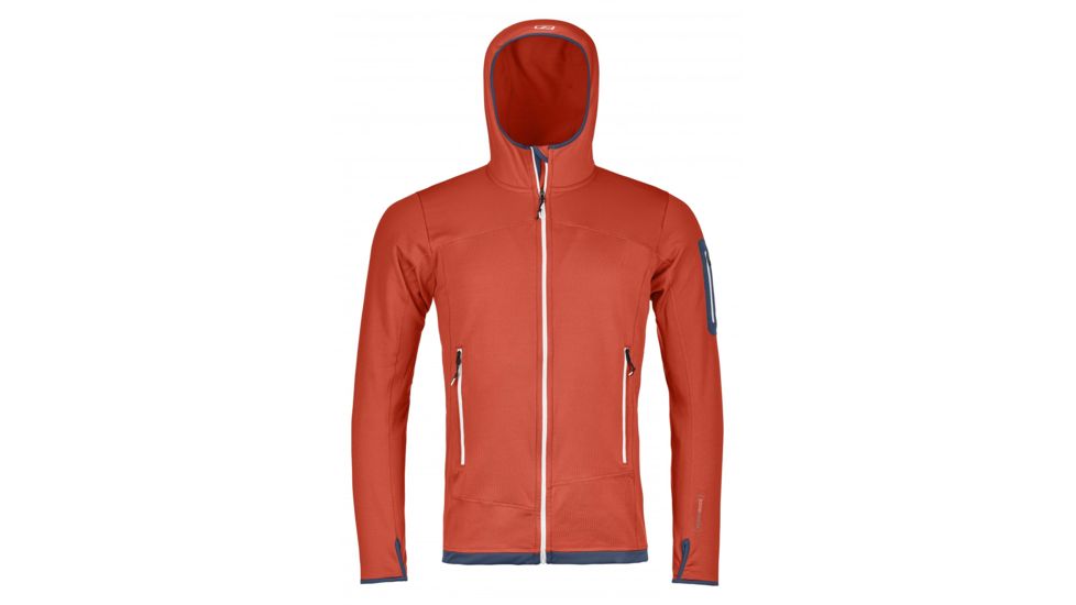 Ortovox Fleece Light Hoody - Mens, Crazy Orange, Medium, 8709600002