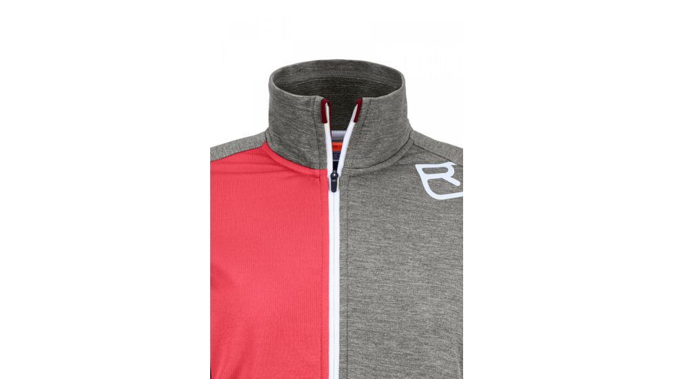 Ortovox Fleece Light Zip Neck - Womens, Hot Coral, Medium, 8708700013