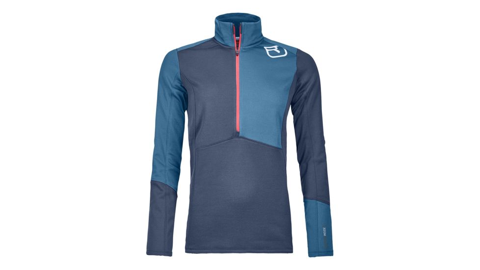 Ortovox Fleece Light Zip Neck - Womens, Night Blue, Medium, 8708700008