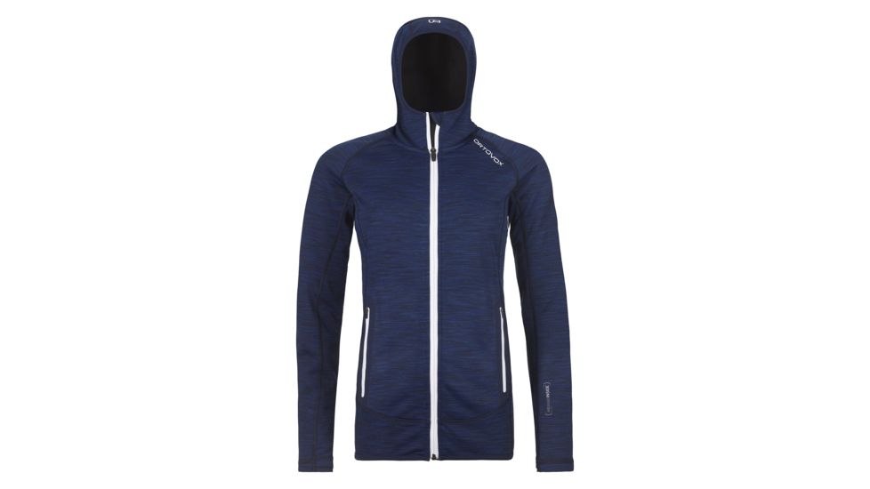 Ortovox Fleece Space Dyed Hoody - Womens, Dark Navy Blend, Medium, 8696400013