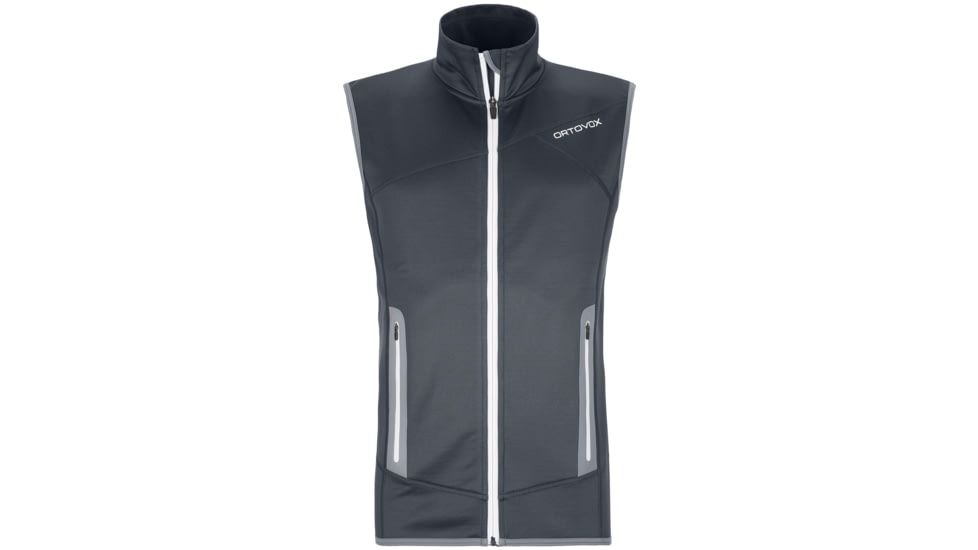 Ortovox Fleece Vest - Mens, Black Steel, Extra Large, 8693900004