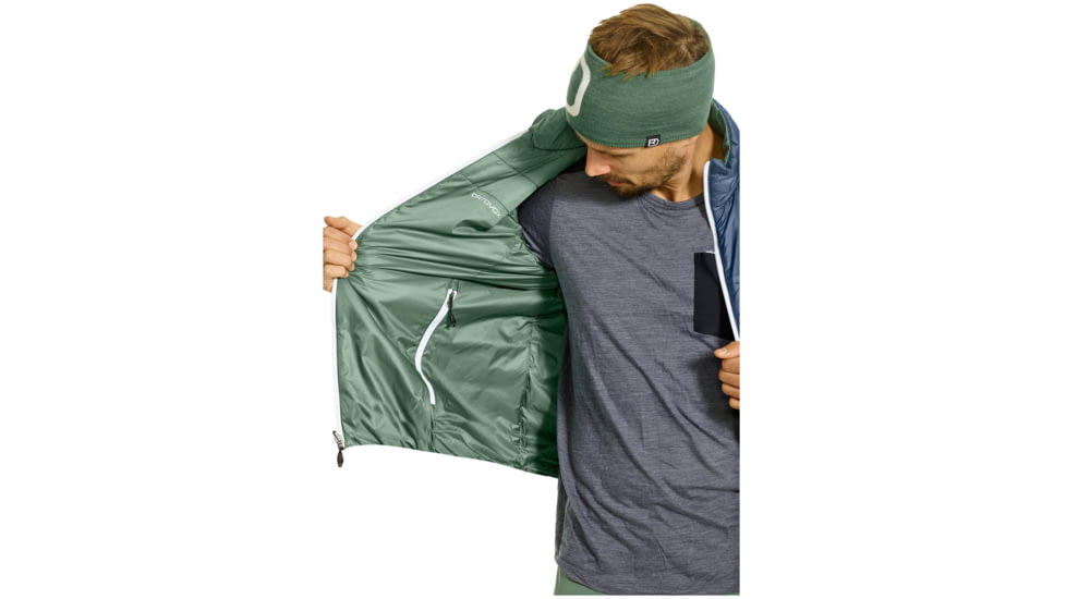 Ortovox Swisswool Piz Boval Jacket - Mens, Green Forest, Small, 6114100031