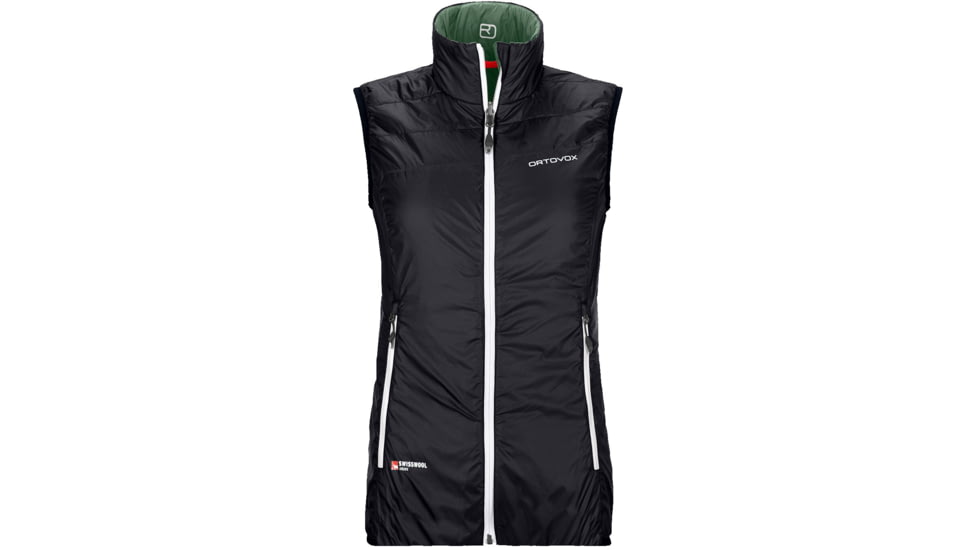 Ortovox Swisswool Piz Cartas Vest - Womens, Black Raven, Extra Small, 6114000021