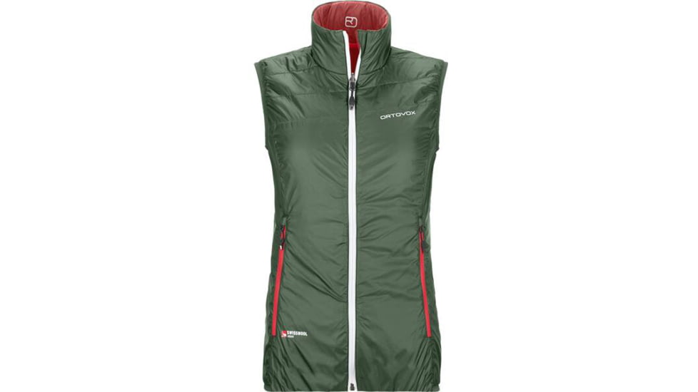 Ortovox Swisswool Piz Cartas Vest - Womens, Green Forest, Extra Small, 6114000031