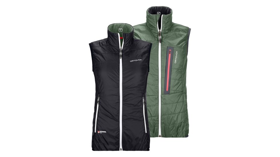 Ortovox Swisswool Piz Grisch Vest - Womens, Black Raven, Small, 6114000002-90201-S