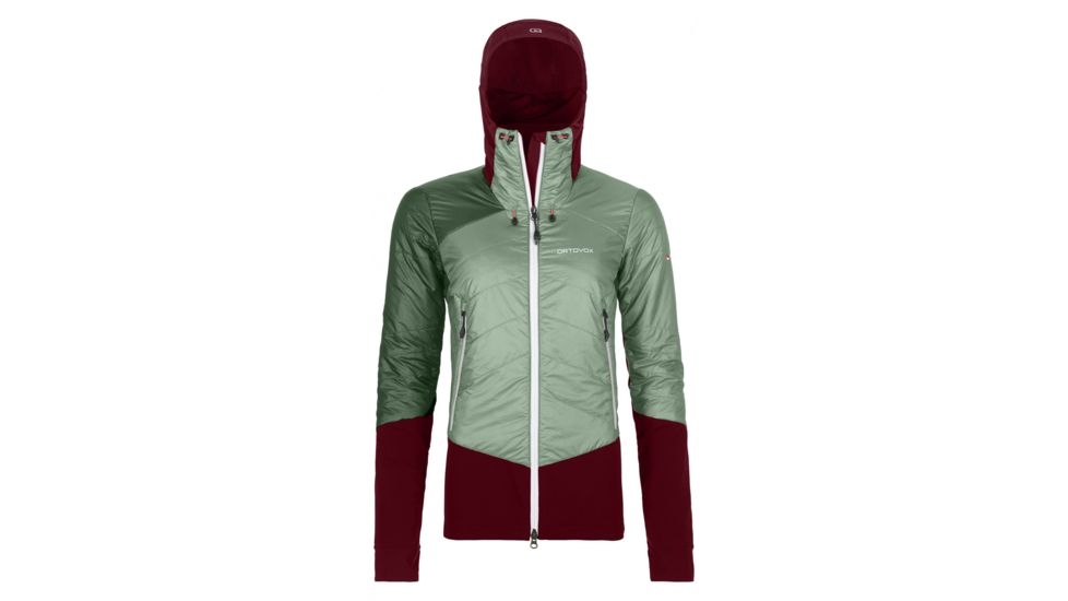 Ortovox Swisswool Piz Palu Jacket - Womens, Green Isar, Medium, 6300700008