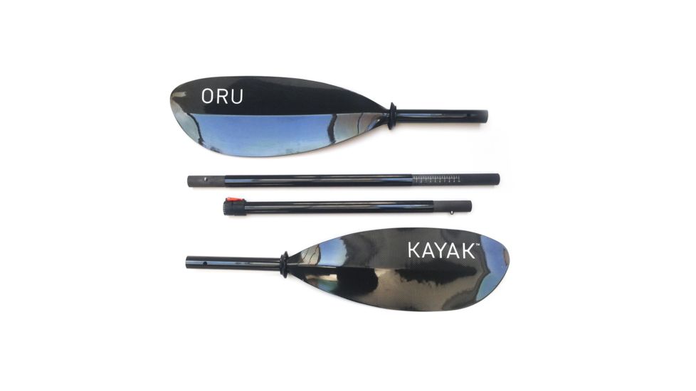 Oru Kayak Carbon Paddle, Black Carbon Fiber, 220-230cm OCP101-BLA-00