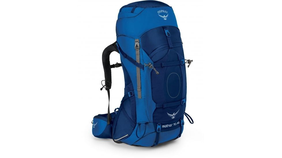 Osprey Aether AG 70 Pack, Navy Blue, Medium 267787004149-DEMO