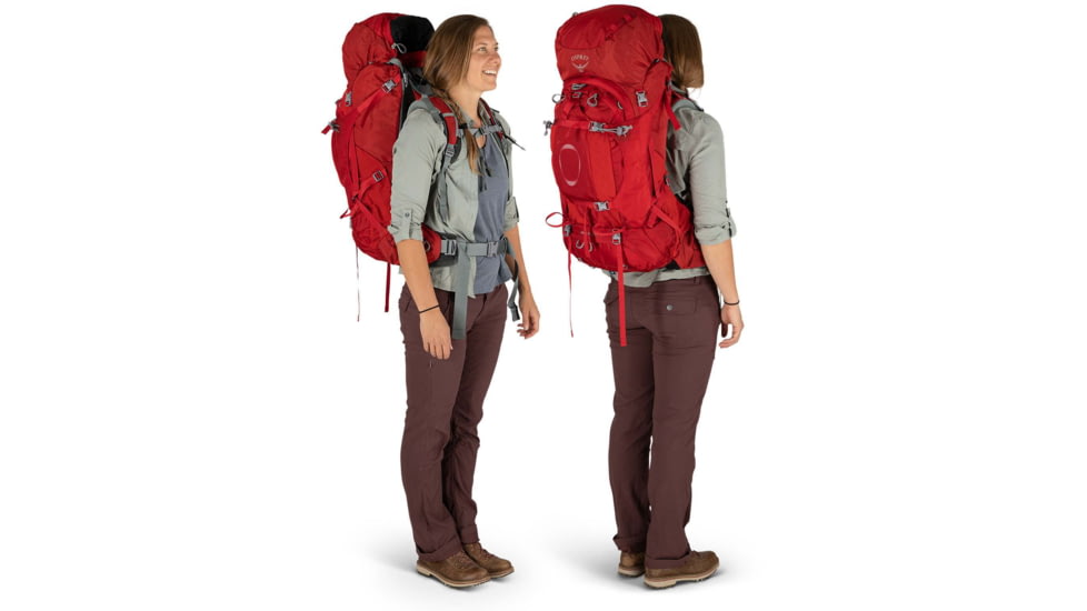 Osprey Ariel Plus 70 Pack - Womens, Carnelian Red, Extra Small/Small, 10002910