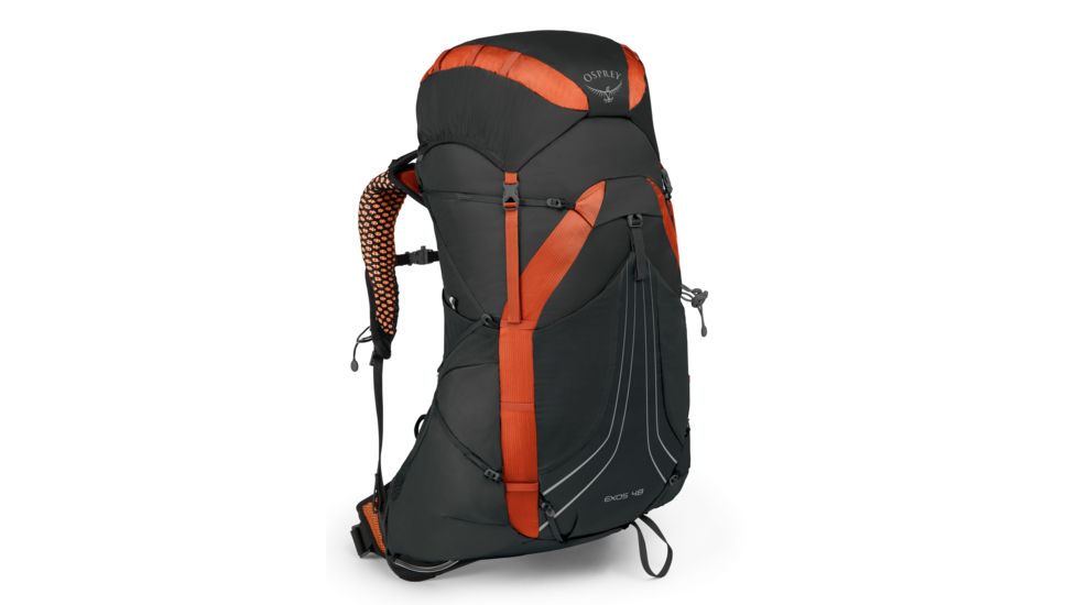 Osprey Exos 48 Pack, Blaze Black, Large 10001495