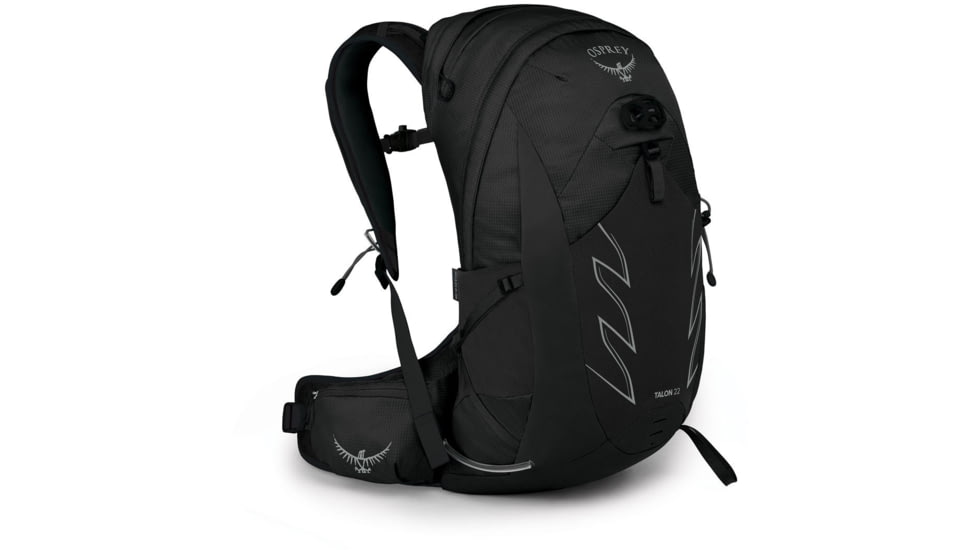 Osprey Talon 22 Pack, Stealth Black, Small/Medium, 10002580