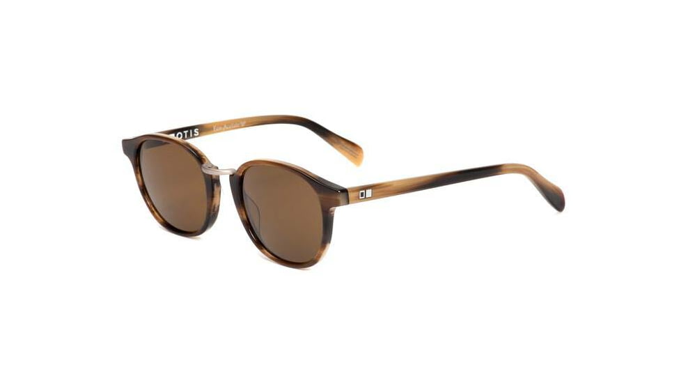 OTIS A DAY LATE Sunglasses, Eco Hornwood/Brown Polar, 50-23-140, 25-2101P