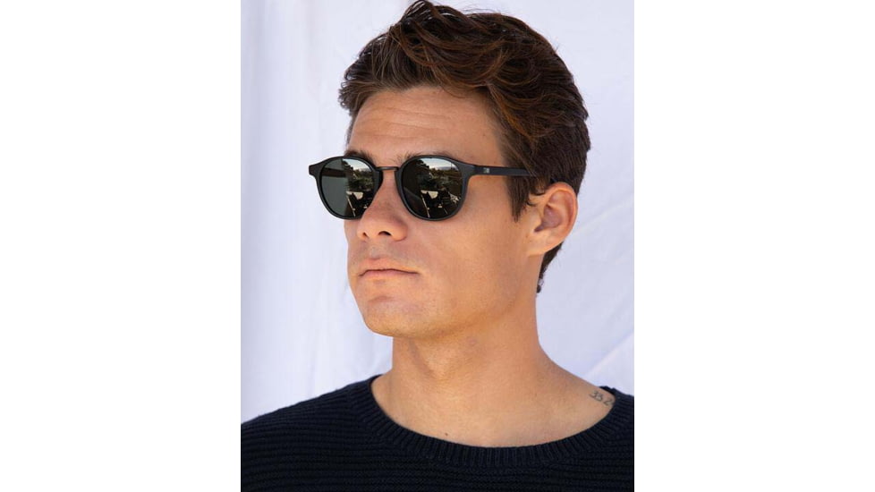 OTIS A DAY LATE Sunglasses, Eco Matte Black/Grey Polar, 50-23-140, 25-2102P
