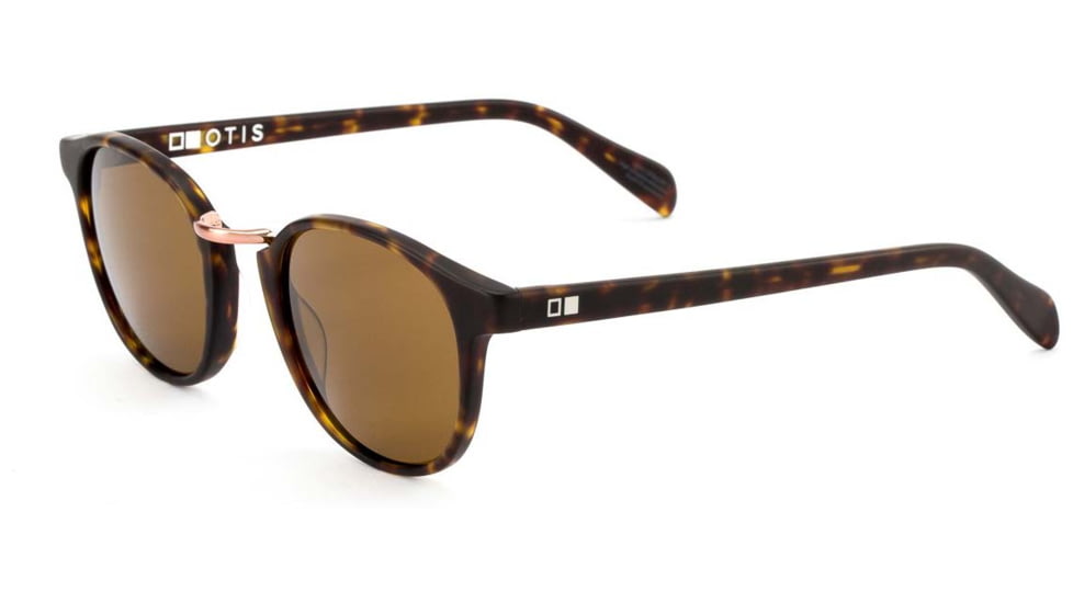 OTIS A DAY LATE Sunglasses, Matte Dark Tort/Brown Polar, 50-23-140, 25-1801P