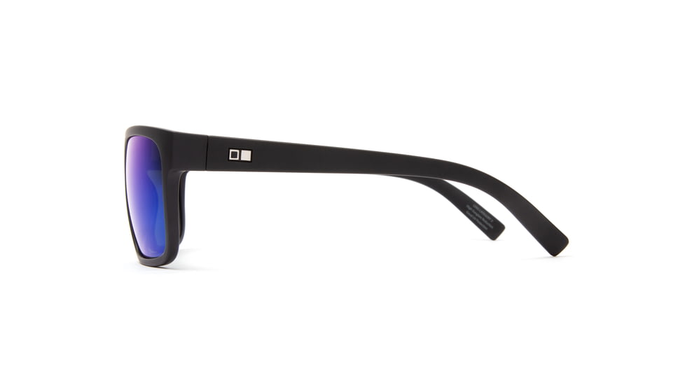 OTIS AFTER DARK Sunglasses - Mens, Matte Black/Mirror Blue Polar, 59-15-135, 15-1904P