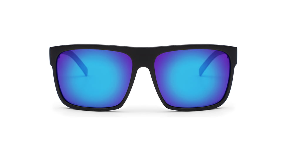 OTIS AFTER DARK Sunglasses - Mens, Matte Black/Mirror Blue Polar, 59-15-135, 15-1904P