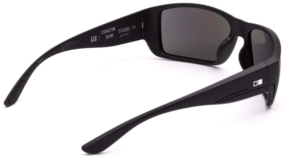 OTIS Coastin Slim Sunglasses - Mens, Matte Black Frame/Grey Polarized Lens, 162-2201LL