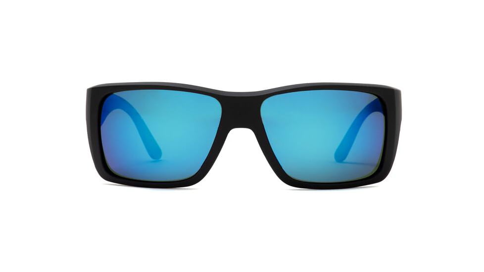 OTIS COASTIN Sunglasses - Mens, Matte Black/Mirror Blue Polar, 61-16-129, 139-2101P