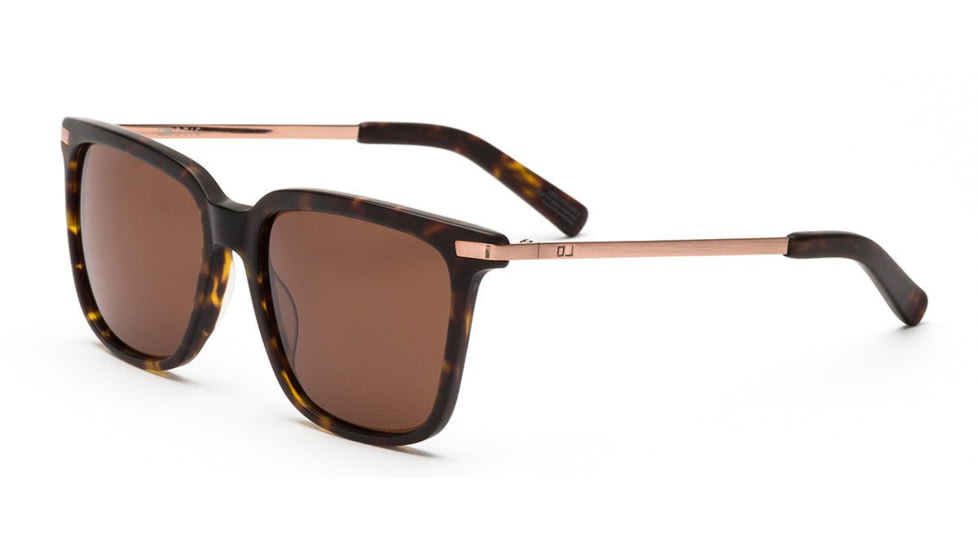 OTIS CROSSROADS Sunglasses, Matte Dark Tort/Brown Polar, 55-17-140, 19-1802P