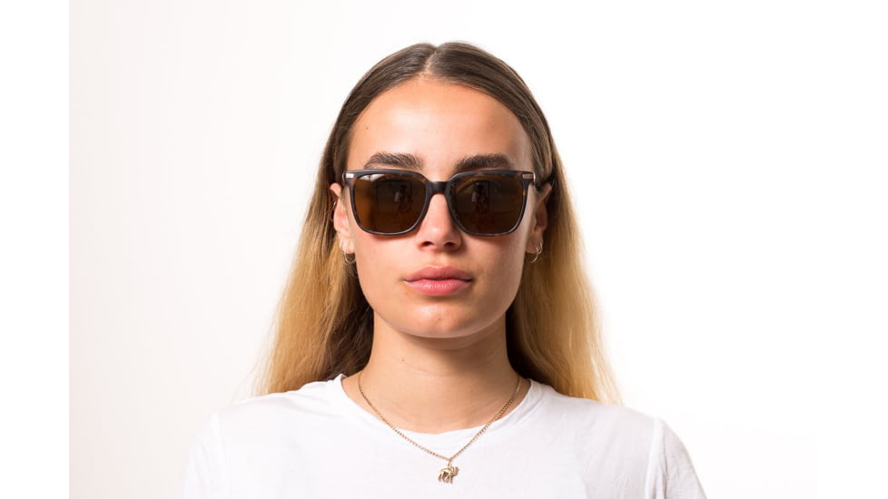 OTIS CROSSROADS Sunglasses, Matte Dark Tort/Brown Polar, 55-17-140, 19-1802P