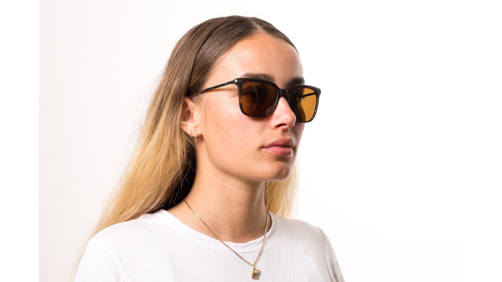 OTIS CROSSROADS Sunglasses, Matte Dark Tort/Brown Polar, 55-17-140, 19-1802P