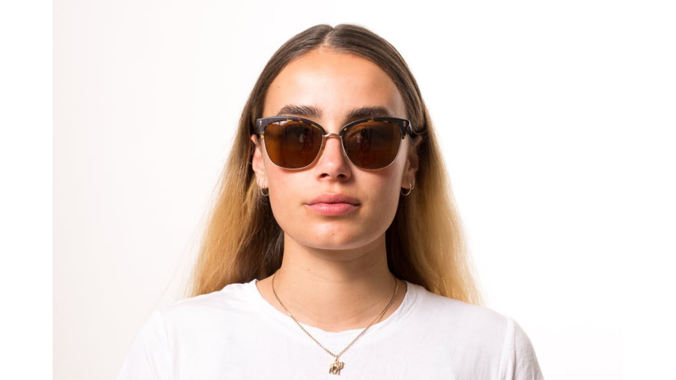 OTIS LITTLE LIES Sunglasses - Womens, Matte Dark Tort/Brown Polar, 56-17-140, 20-1801P