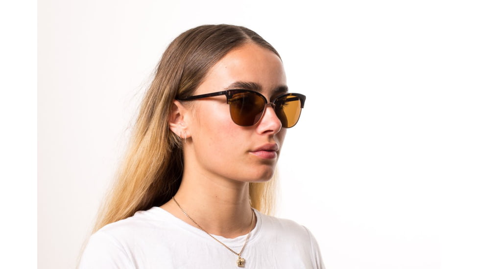 OTIS LITTLE LIES Sunglasses - Womens, Matte Dark Tort/Brown Polar, 56-17-140, 20-1801P