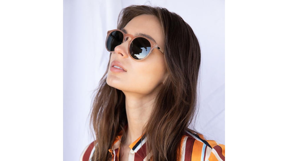 OTIS OMAR X Sunglasses, Crystal Peach/Smokey Blue Polar, 52-23-140, 135-2101P