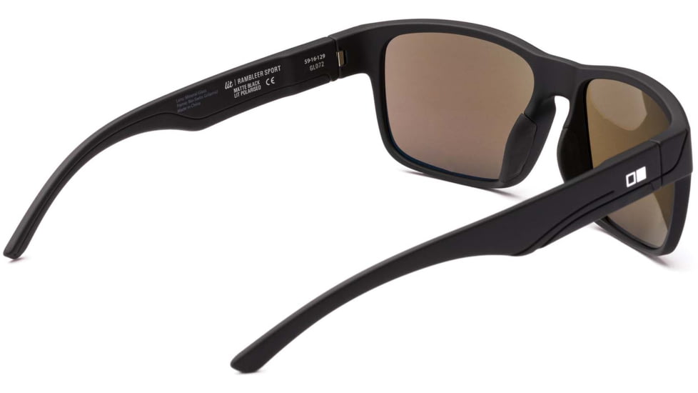 OTIS Rambler Sport Sunglasses - Mens, Matte Black Frame/Blue Polarized Lens, 178-2204LL