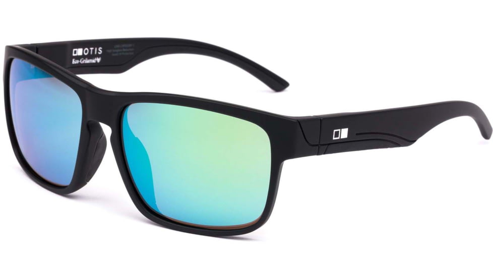 OTIS Rambler Sport Sunglasses - Mens, Matte Black Frame/Green Polarized Lens, 178-2203LL