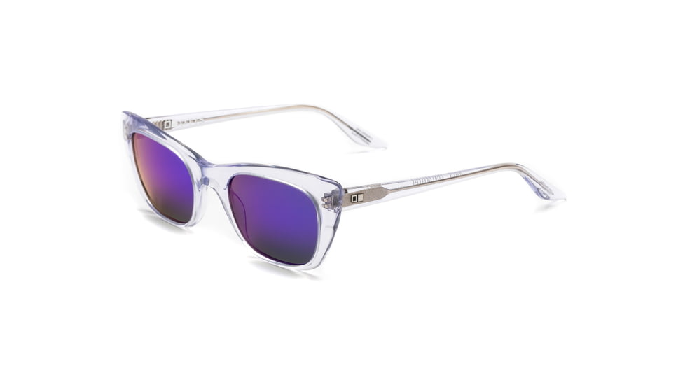 OTIS SUKI Sunglasses - Womens, Clear Quartz/Flash Mirror Violet, 53-18-145, 122-2001