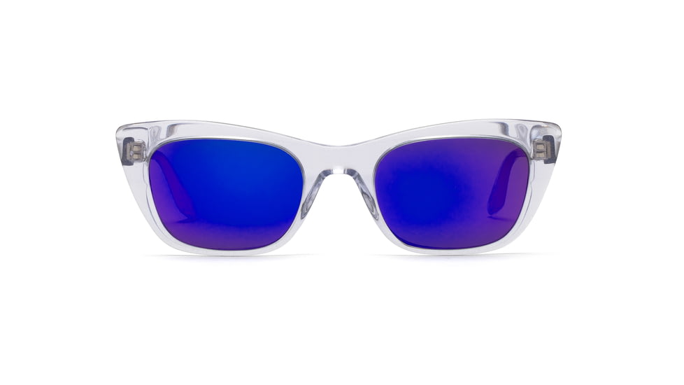 OTIS SUKI Sunglasses - Womens, Clear Quartz/Flash Mirror Violet, 53-18-145, 122-2001