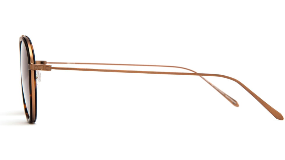 OTIS TEMPLIN Sunglasses, Black/Brushed Gold/Dark Brown Gradient, 53-18-145, 121-2001