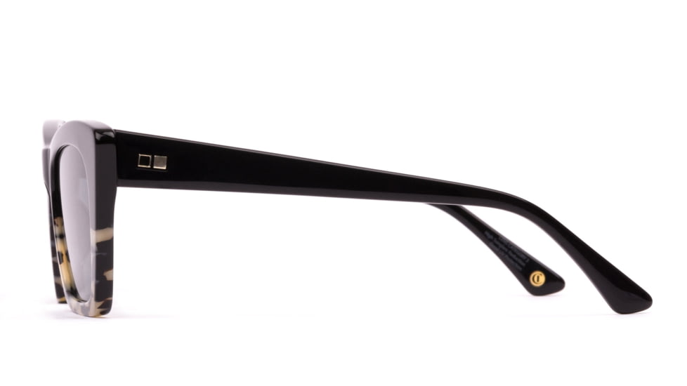 OTIS Vixen Sunglasses - Women's, Black Iron Tort Temple/Smokey Blue Lenses, Polarized, 131-2103P-IC