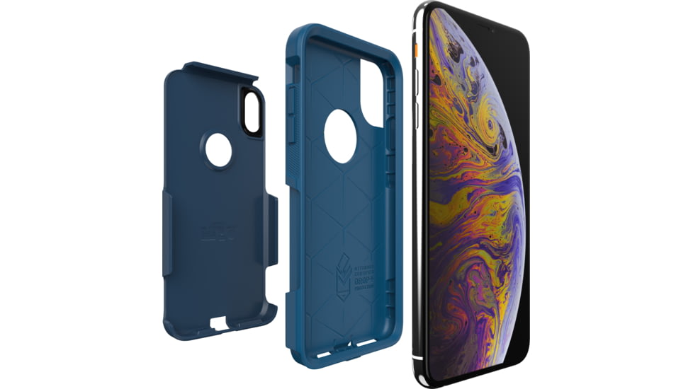 OtterBox Apple Commuter Iphone Xs Max, Blazer Blue/Stormy Seas Blue, 77-60013
