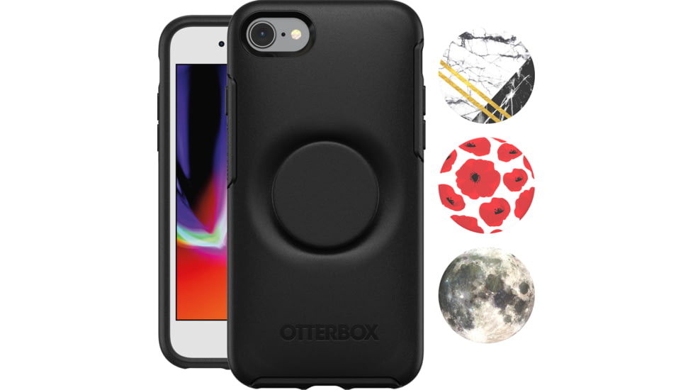 OtterBox Apple Otter + Pop Symmetry Iphone 7/8/Se 2Nd Gen, Black/Black, 77-61655