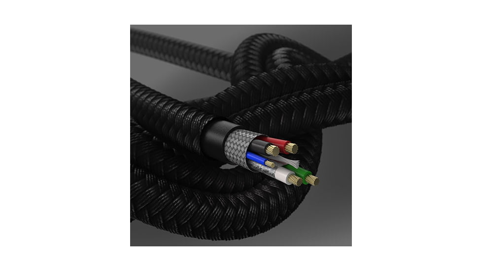 OtterBox Lightning to USB-A Cable 2m, Black/Ash, 78-52644