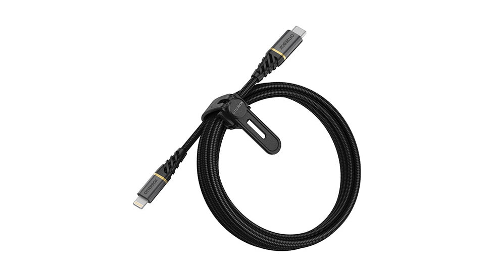 OtterBox Lightning to USB-C Fast Charge Cable 2m, Black/Ash/Space Sand, 78-52655