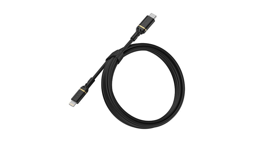 OtterBox Lightning to USB-C Fast Charge Cable 2m, Black/Space Sand, 78-52647